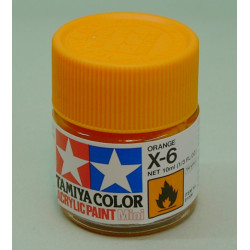 X- 6 Acrylic Gloss Orange (10cc)