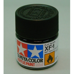 XF- 1 Acrylic Flat Black (10cc)
