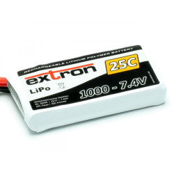 Extron - "X2" 2-1000  7.4V/1000mAh 25/50C Carica 2C Conn. XT60