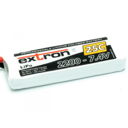 Extron - "X2" 2-2200  7.4V/2200mAh 25/50C Carica 2C Conn. XT60