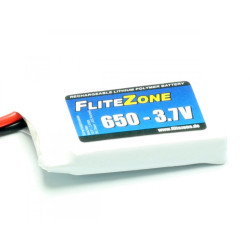 FliteZone - 1- 650  3.7V/650mAh 30-60C Conn. BEC