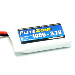 FliteZone - 1-1000  3.7V/1000mAh 25-50C Conn. BEC
