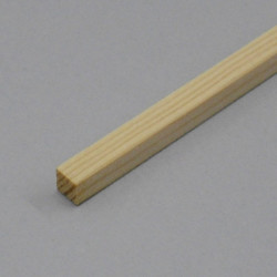 Pino - Listello quadrato mm.  6 x  6 x 1000